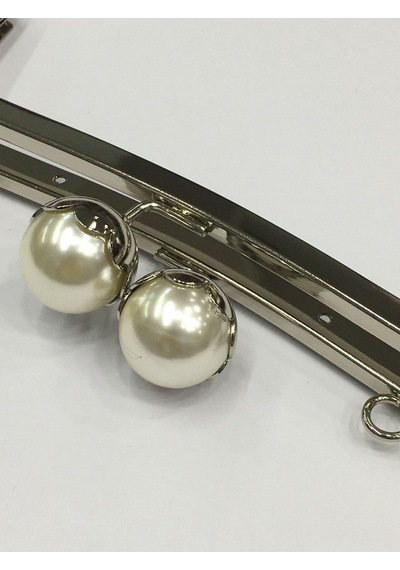 Karantuhafiye Çanta Ve Cüzdan Klipsi Burs Incili Model 20 Cm Gümüş Gümüş