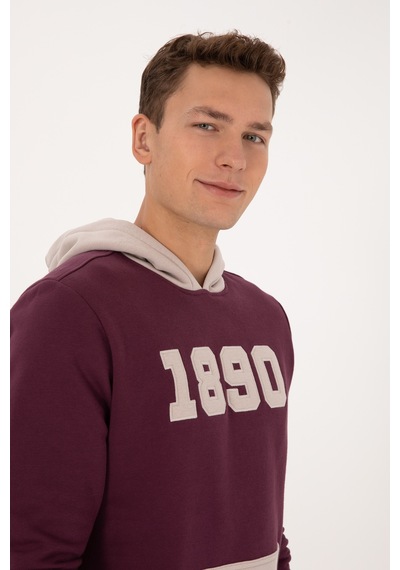 U.s. Polo Assn. Erkek Plum Sweatshirt 50316359-vr177 New Plum