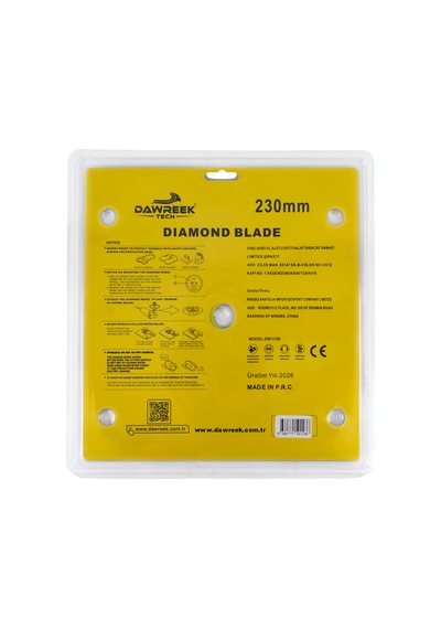 Dawreek Dt021cd 230mm Premium Segmentli Turbo Elmas Testere Granit-mermer-taş