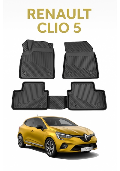 Renault Clio 5 3d Uyumlu Oto Paspas Premium