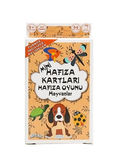 Star Eğitici Mini Hafıza Kartları Eşleştirme Oyunu Hayvanlar