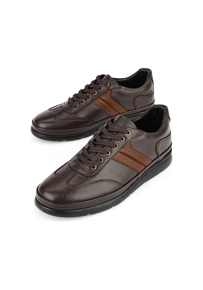 Ziya Erkek Hakiki Deri Sneaker 1611002z650 Kahve 1611002z650 300 40