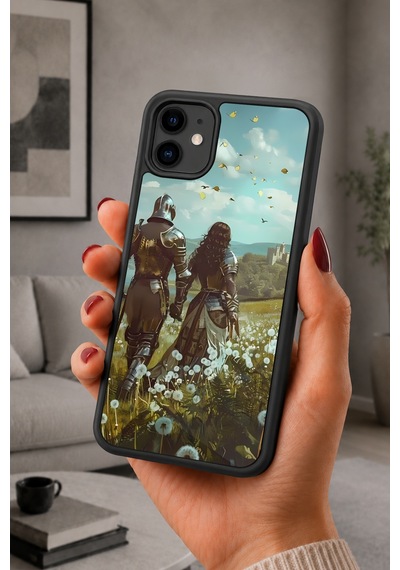 İphone 11 Uyumlu Zırhlışövalye Desenli Kamera Korumalı Darbelere Dayanıklı Kılıf 1186-zırhlışövalye-iphone11