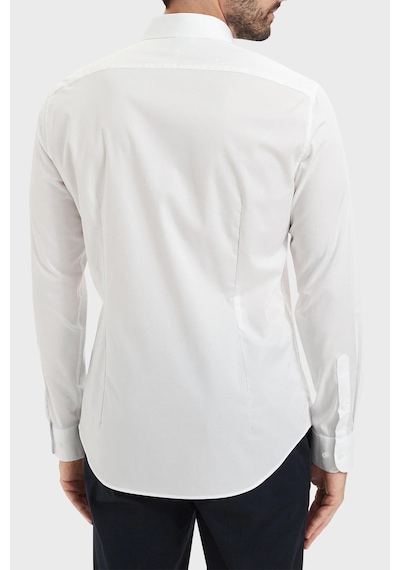 Tommy Hilfiger Pamuklu Slim Fit Uzun Kollu Gömlek Erkek Gömlek Mw0mw43749 Ybr Beyaz