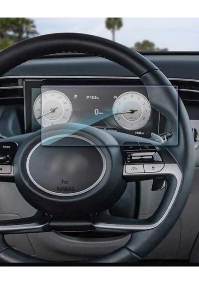 Hyundai Tucson 2022-2024 Dijital Gösterge Ekran Koruyucu - Kırılmaz Şeffaf Nano Teknoloji