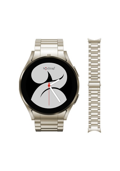 Novstrap Samsung Galaxy Watch 7 6 5 4 Fe 40-42-43-44-45-46-47 Mm İle Uyumlu Çelik Metal Kordon Boşluk Bırakmayan Pimli
