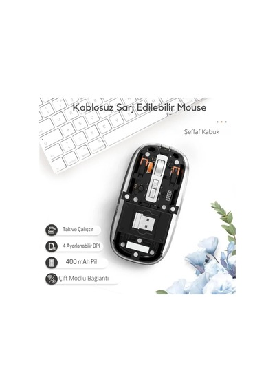 Kablosuz Siyah 501 Bt+ Mouse Ergonomik Tasarım Standart