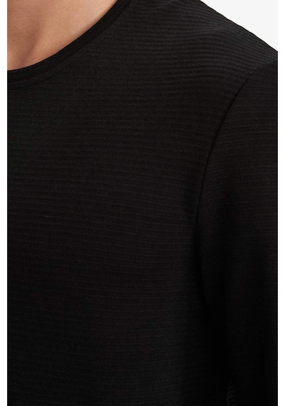 Defacto Slim Fit Dar Kesim Bisiklet Yaka Sweatshirt G2605ax25aubk81 Siyah-bk81