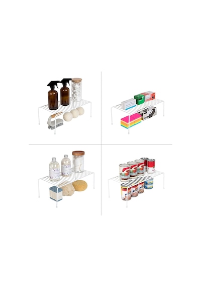 Tel Organizer Dolap Depolama Rafı 22x40cm Beyaz 2 Genel