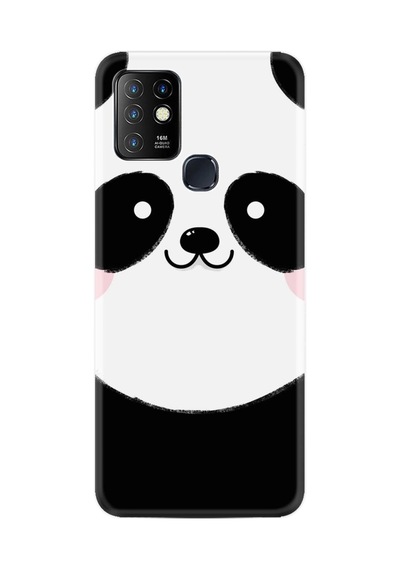 Infınıx Hot 10 Kılıf Silikon Desen Özel Seri Sevimli Panda 1794
