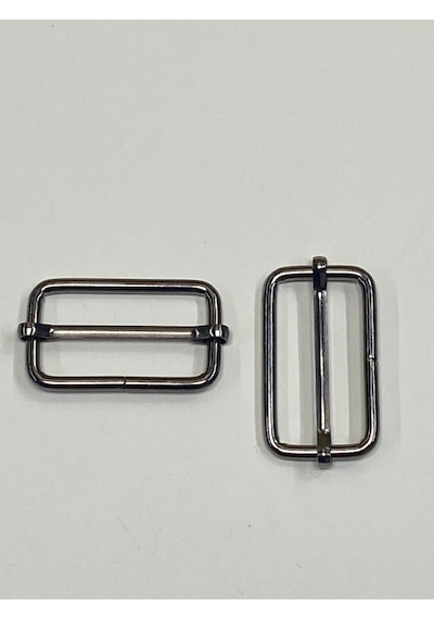 Karantuhafiye Çanta Sürgüsü / Ayar Tokası / 2 Li Set / 3 Cm Antrasit 4 Cm Antrasit 4 Cm Antrasit Çok Renkli