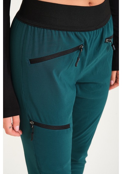 Q&Steinbock Q Steinbock Afrodit Kadın Outdoor Tayt Pantolon Petrol
