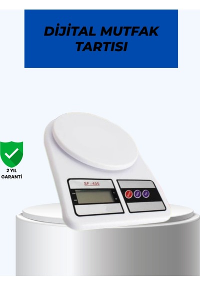 Taşınabilir Dijital Terazi Çift Ölçü Birimi Destekli Siyah