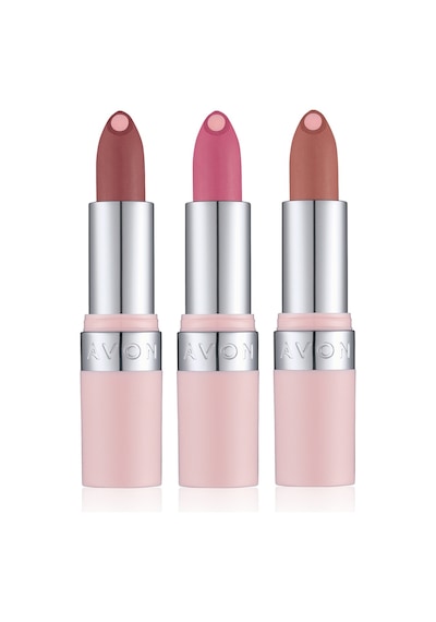 Avon Hydramatic Mauve + Nude + Pink Mat Ruj 3'lü