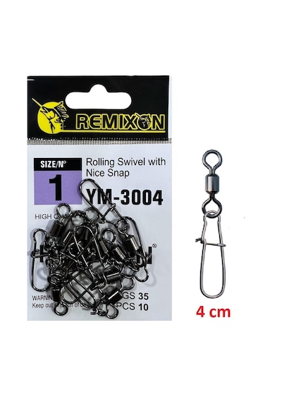 Remixon Ym-3004 No:1 Klipsli Fırdöndü 10 Adet