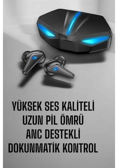 Bluetooth - 310 - Oyuncu Kulaklığı Led Işıklı Kablosuz - Ece-umay - Anc Özelliği