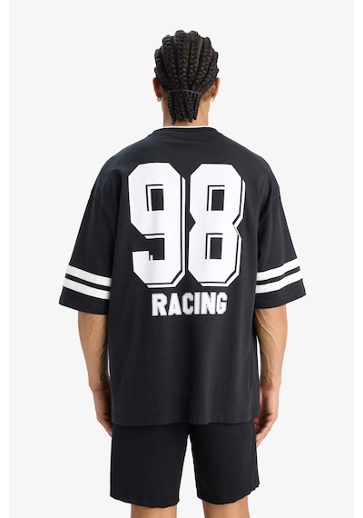 DeFacto %100 Pamuk Loose Fit Bisiklet Yaka Sırt Baskılı Kısa Kollu Tişört F0188AX25SMBK81 DeFacto %100 Pamuk Loose Fit Bisiklet Yaka Sırt Baskılı Kısa Kollu Tişört F0188AX25SMBK81