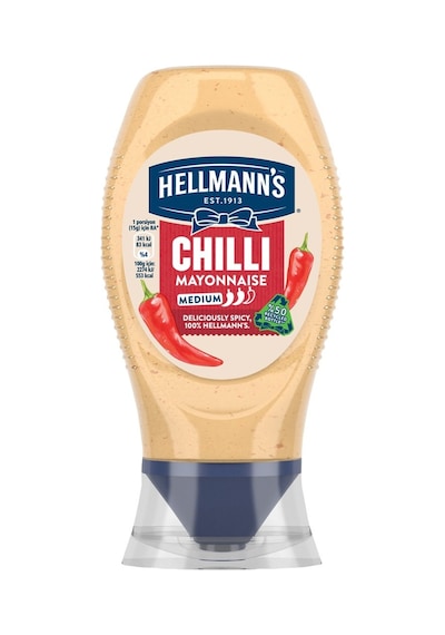Hellmann's Acılı Mayonez 235 G - Orta Acılı Chili Mayonez 5'li Avantaj Paketi - 5 Adet Tarı