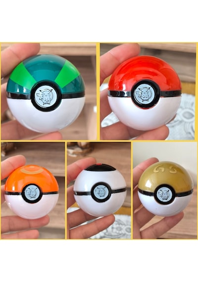Pokemon Topu Ve Pokemon Figür 1 Adet . Poketopu Ve Pokemon Figür , Pokeball Poketop