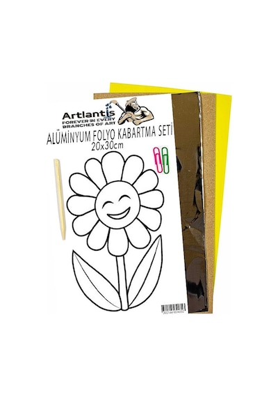Alüminyum Folyo Kabartma Seti 20x30 Cm Deney Malzemesi 1 Paket Aliminyum Folyo Seti Kabartma Mor