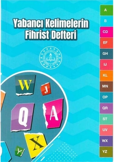 Mavi Boncuk Yabancı Kelimelerin Fihrist Kelime Defteri