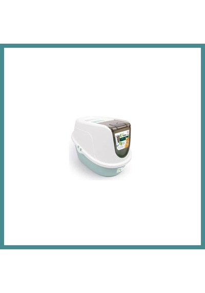 M-pets Eco Tima Kapalı Kedi Tuvaleti Large Deniz Yeşili 60x45x42 Cm Mac