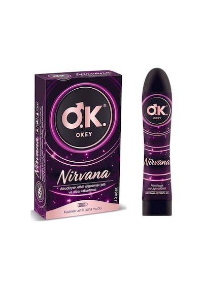Okey Nirvana Prezervatif 10'lu + Nirvana Jel 100 ML