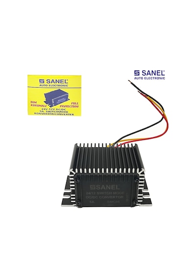 Sanel Konvertör 5 Amper 24v 12v Voltaj Düşürücü Smc05