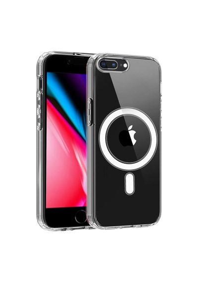 Apple Uyumlu iPhone 8 Plus Şeffaf Magsafe Kılıf Safe Şeffaf