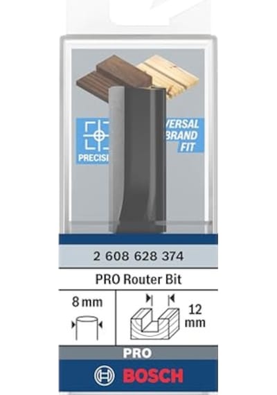 Için Standart Yiv Frezesi Ahşap Için Ø 12 Mm Çalışma Uzunluğu 32 Mm El Frezesi Aksesuarı