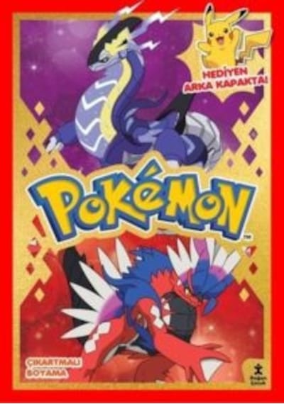 Pokemon-parti Zamanı Çıkartmalı Boyama Kitabı Ciltli Doğan Çocuk