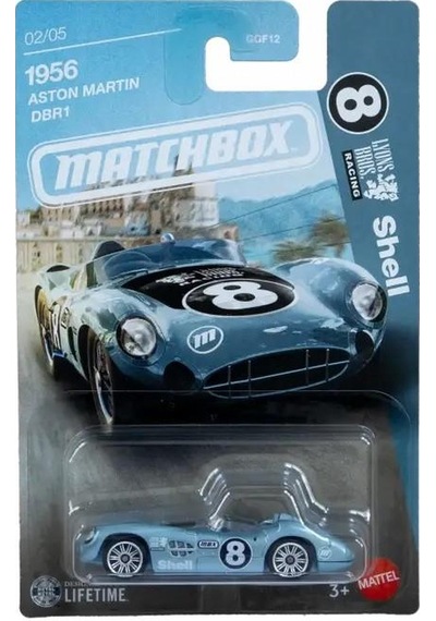 Matchbox Temalı Arabalar - 1956 Aston Martın Dbr1 Jjr51-ggf12 Çok Renkli