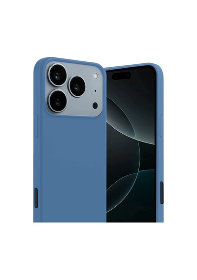 Apple iPhone Uyumlu iPhone 17 Pro Max First Silikon - Mavi Renkli