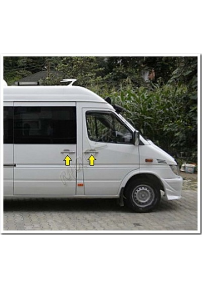 Db Chrome Mercedes Sprinter Kapı Kolu Nikelajı 1998-2006 4 Kapı  P