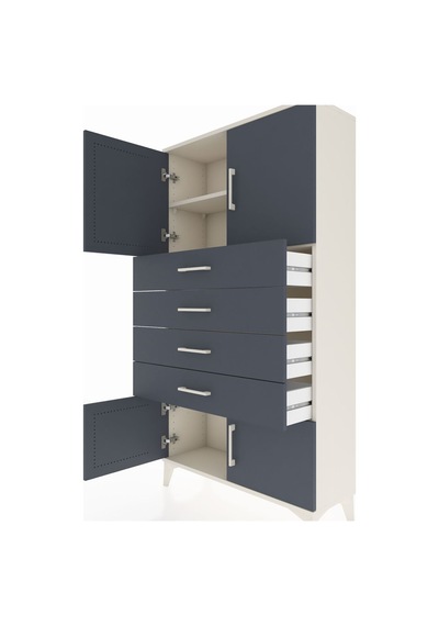 Arges Dolap 2 Raflı 4 Çekmeceli 4 Kapaklı 88x30x163 Aytaşı-an... Aytaşı Arges Dolap 2 Raflı 4 Çekmeceli 4 Kapaklı 88x30x163 Aytaşı-an... Aytaşı
