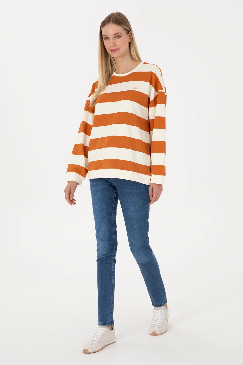 U.s. Polo Assn. Kadın Bakır Sweatshirt 50313563-vr182 Bakır