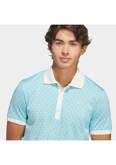 Adidas Originals All Over Trefoil Erkek Mavi Polo Tişört Ks5764