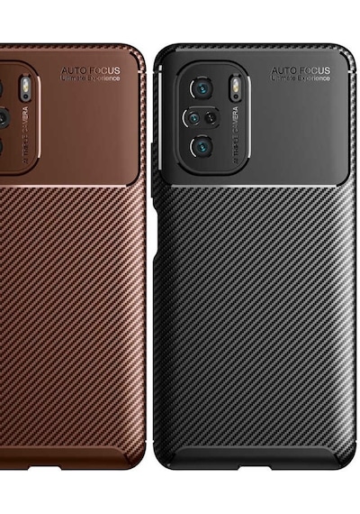 Xiaomi Poco F3 Kılıf Zore Negro Karbon Tasarım Silikon Kılıf