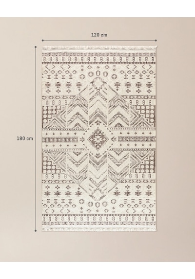 Madame Coco Luberon Halı - Krem - 120x180 Cm 8684427023464 Ekru 120 X 180 Krem
