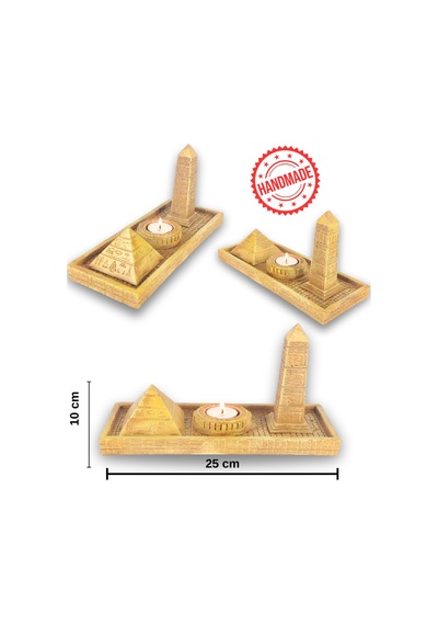 Antik Mısır Piramit Çubuk Tütsülük Ve Tealight