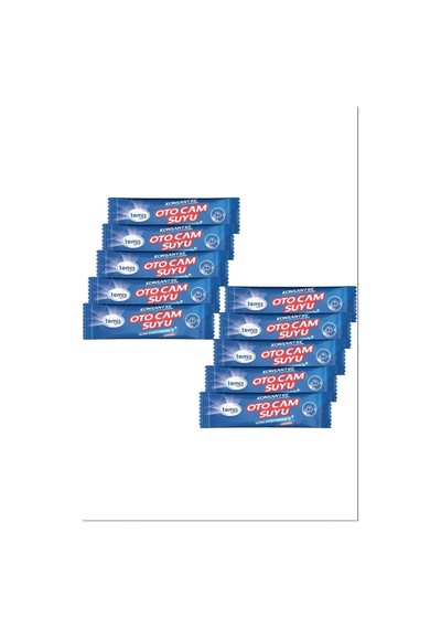 Silikonlu Oto Cam Temizleyici 10 Ad 40 Lt Oto Cam Suyu
