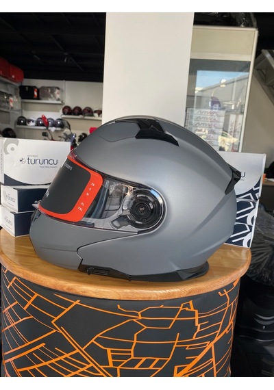 Lazer Golden Çene  Açılır Kask  Mat  Gri