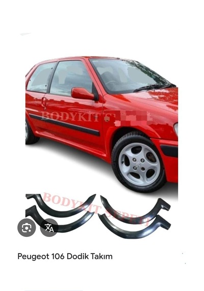 Peugeot 106 Dodikler Yan Marşbiyel Takımı Fiber Boyasız