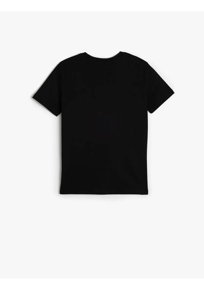 Koton Pamuklu Basic Siyah Erkek Çocuk T-shirt 5skb10022tk SIYAH