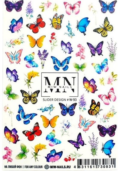 Nail Art Slider Stiker Ay Evreleri W93