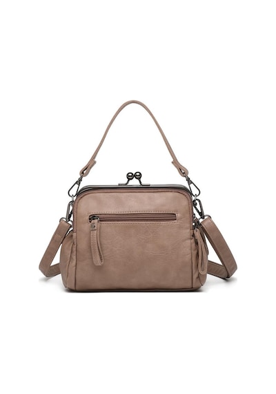 Smart Bags Yıkama Deri Burslu Postacı Kadın Çantası 21-k Barcelona 1903-7 Vizon