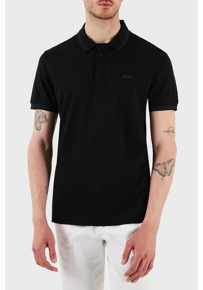 Boss Erkek Polo Yaka T Shirt 50538160 001 Siyah SIYAH