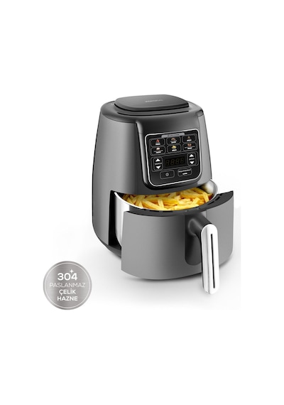 Karaca Air Pro Cook 1550 W Köz Steel Xl Çelik Hazneli Airfryer