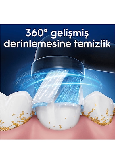 Oral B Io Clean 2'li Diş Fırçası Yedek Başlık Siyah