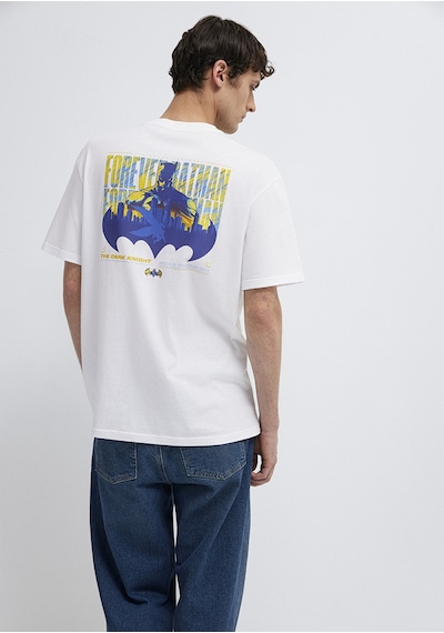 Mavi - Batman Baskılı Beyaz Tişört 0613204-620